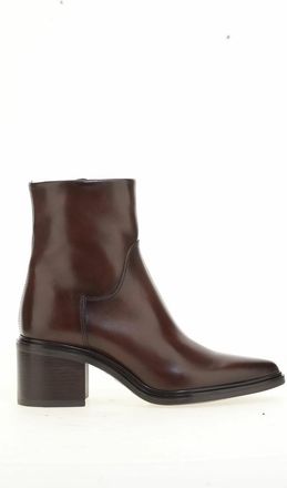 Mjus Leren bottines met scherpe top