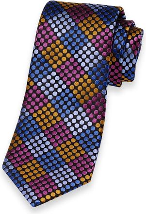 Paul Fredrick Geometric Woven Silk Tie