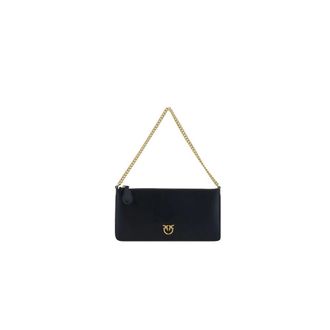 Pinko Bos Taurus Schoudertas - Dames - Schoudertassen - Zwart - ONE Size - Leer - Tassen
