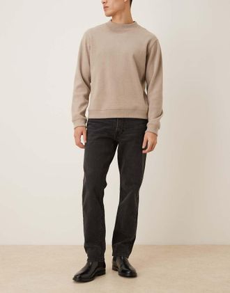 Abercrombie & Fitch Jeans dritti stretch vintage neri-Nero