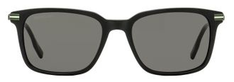 Lacoste L6035S Striped Rectangular Sunglasses - Black