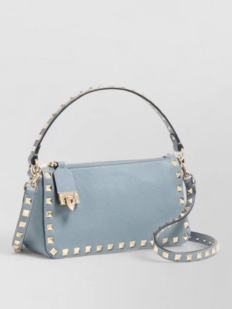 Valentino Garavani rockstud leather shoulder bag top handle
