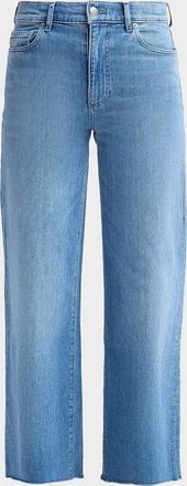 LE JEAN Petite Column High-Rise Jeans