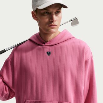 Nike Mens Fairway Fresh Therma-FIT Oversized Golf Hoodie in Pink | IB0297-641