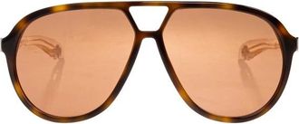 Alexander McQueen Aviator Zonnebril - Dames - Zonnebrillen - Bruin - ONE Size - Accessoires