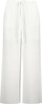 Bishop + Young Womens Serafina Drawstring Wide Leg Pants In White