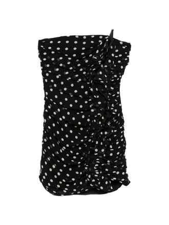 Nina Ricci Ruched Black Mini Dress