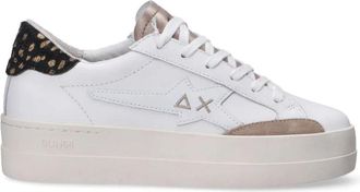 Sun 68 Casual Sneakers voor Dagelijks Gebruik - Dames - Sneakers - Wit - 36 EU - Leer - Schoenen