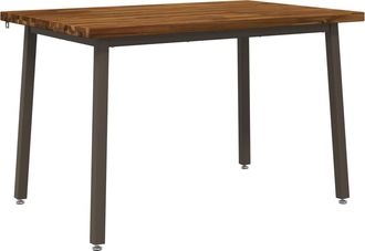 vidaXL 120 X 80 X 75 Cm Madera De Acacia S&oacute;lida Natural Y Caf&eacute; Vidaxl