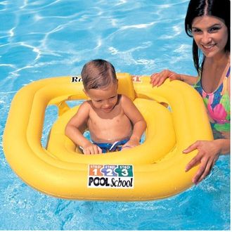 Trade Shop Trade Shop - Salvagente Gonfiabile Bambino Neonato Mare Con Muandina E Schienale 79 X 79 Cm