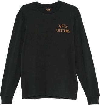 Deus embroidered logo T-shirt - Black