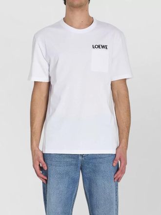 Loewe cotton t shirt relaxed fit crew neck