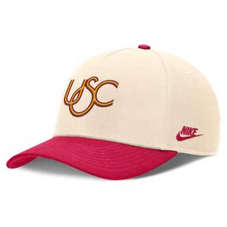 Nike USC Primetime Rise Academic Nike Mens Dri-FIT College Adjustable Hat in Brown | NC060GOLSCV-6QM