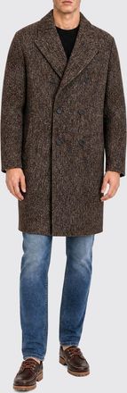 Paolo Pecora Double-Breasted Wool-Blend Coat with Classic Lapels