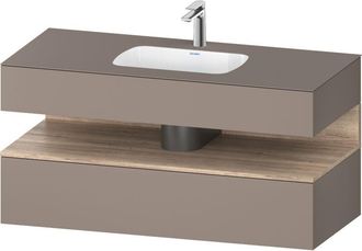 Duravit Qatego Lavabo Encastrado Con Base De Lavabo Consola, - Duravit