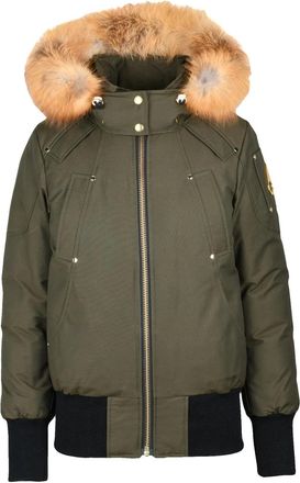 Moose Knuckles Military Green Bomber Coat