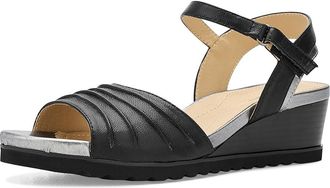 David Tate Kay Womens Wedge Shoes Black : 10.5 WW (EE), Leather