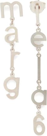 Maison Margiela Letter Logo earrings - Silver