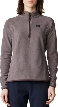 Mountain Hardwear Microchill 1/4 Zip Pullover In Blackberryheather