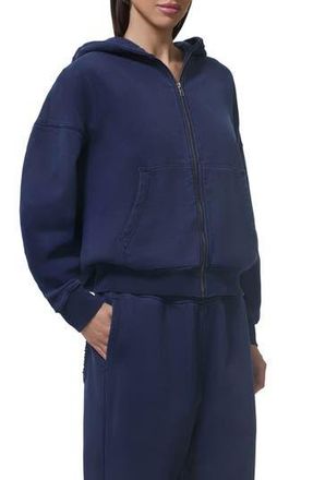 AFRM Oren Cotton Zip Hoodie in Black Iris at Nordstrom Rack, Size Xx-Large