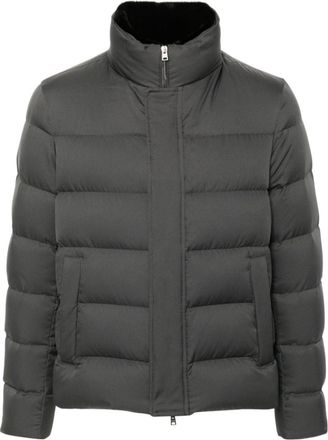 Herno Dark Grey Quilted Jacket