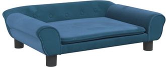 vidaXL Sof&aacute; Para Ni&ntilde;os De Terciopelo Azul 70x45x26 Cm Vidaxl