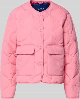 Jack & Jones Steppjacke mit Knopfleiste Modell HOPE in Pink, Gr&ouml;&szlig;e XL