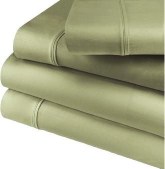 Superior Solid 800 Thread Count Sateen Sheet Set in Hunter Green at Nordstrom Rack, Size California King