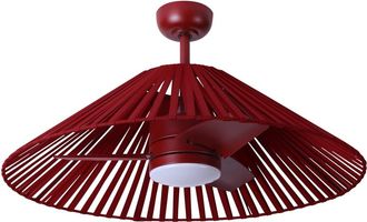 Sulion Terra - ventilador de techo de exterior 89cm led 18w rojo