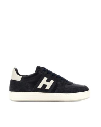 Hogan Navy Blue Color Block Sneakers