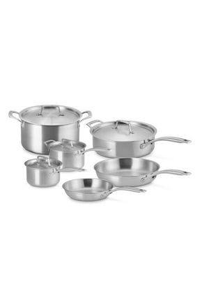 LE CREUSET Essential Stainless Steel 10-Piece Cookware Set at Nordstrom