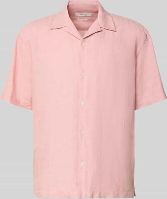 Selected Relaxed Fit Freizeithemd aus Leinen-Baumwoll-Mix Modell RLXCLAY in Altrosa, Gr&ouml;&szlig;e XXL