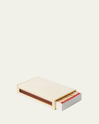 Aerin Faux Shagreen Oversized Match Box with Striker