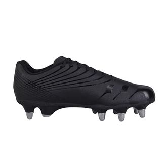 Canterbury Of New Zealand Unisex Adult Stampede Groundbreak Pro Soft Ground Rugby Boots (Black/Silver) - Size UK 15