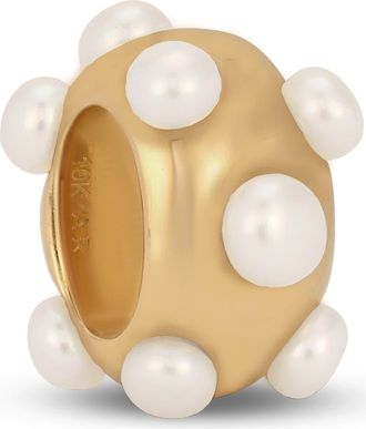 Adina Reyter Coco Freshwater Pearl Big Bead Enhancer in 10K Yellow Gold/Pearl at Nordstrom