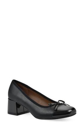 White Mountain Lately Round Toe Pump in Black Black Smooth Multi at Nordstrom Rack, Size 9.5