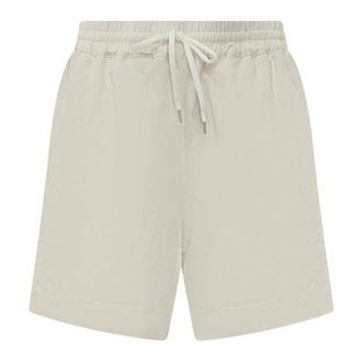 STUDIO NICHOLSON Elastic Draw Shorts - Dames - Korte Broeken - Wit - XS - Korte Broeken