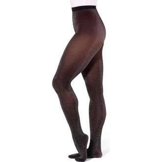 Capezio Professional Glitter Tight in Black at Nordstrom, Size Small