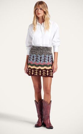 La DoubleJ Chalet Skirt in Multicolor Grey at Nordstrom, Size Xx-Small
