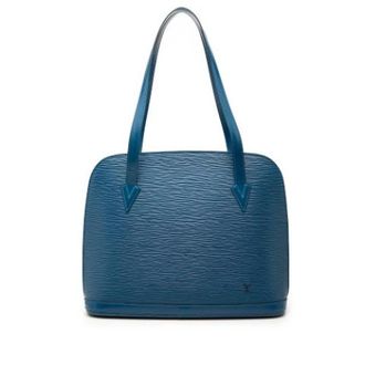 Louis Vuitton Pre-owned Shoulder Bags, female, Blue, Size: ONE SIZE Pre-owned Lussac Shoulder Bag