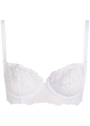 Simone P&eacute;r&egrave;le Simone P&Eacute;R&Egrave;LE Intrigue Embroidered Half-cup bra - White - 32C