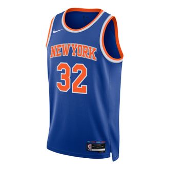 Nike Dri-FIT NBA Karl-Anthony Towns New York Knicks Icon Edition Swingman Jersey Rush Blue DN2015-410