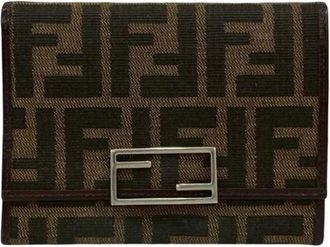 Fendi Pre-owned Wallets, female, Brown, Size: ONE SIZE Pre-owned Small Wallet