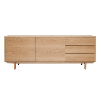 Miliboo Aparador N&oacute;rdico De Madera Clara 195 Cm Sid