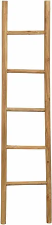 Biscottini International Biscottini Escalera Para Toallas De Ba&ntilde;o - Escalera De Madera Para Colgar Toallas - Toallero Decorativo De Pared