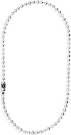 Good Art Hlywd Mens Rosette B Poplock Necklace in Sterling Silver at Nordstrom, Size 24