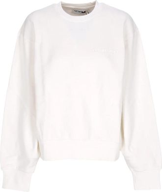 Carhartt Work in Progress Lichtgewicht Crewneck Sweatshirt - Dames - Sweatshirts - Beige - XS - Katoen - Hoodies & sweatvesten