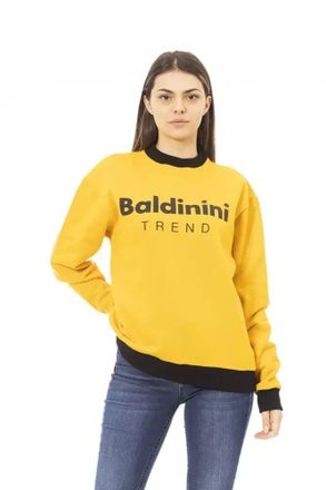 Baldinini yellow Cotton Women Womens Hoodie