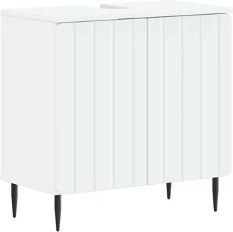 vidaXL Mueble De Lavabo Para Ba&ntilde;o Zwolle Blanco 59,5 X 31,5 X 59 Cm Vidaxl