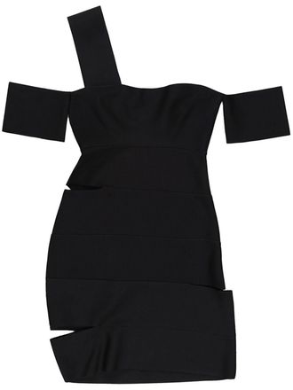 Alexander McQueen cut-out detail mini dress - Black